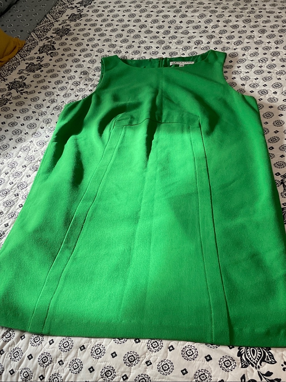Trina Turk Kelly Green Sleeveless Sheath Dress 14